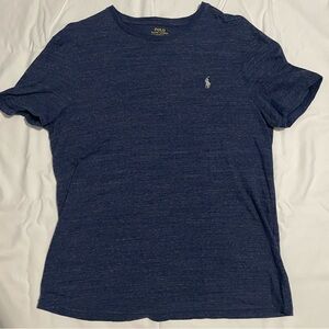 Men’s Large Navy Heather Blue Polo Ralph Lauren Custom Slim Fit